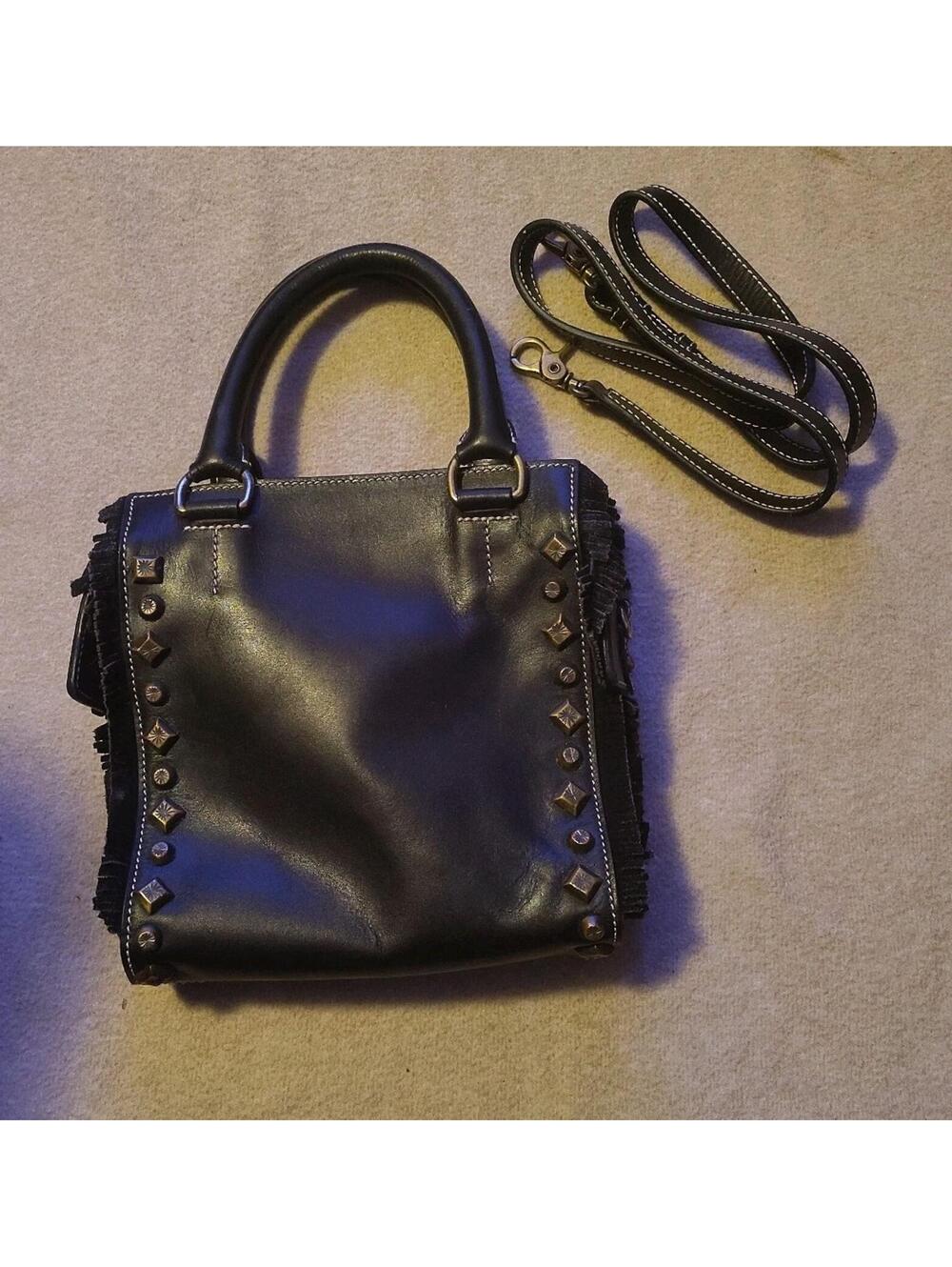 Bixi Awotan Pre-Owned Black Studded Petite Handbag - Crossbody
